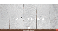 Desktop Screenshot of galke-holzbau.de