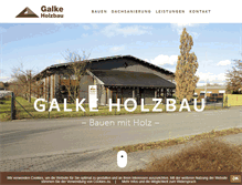 Tablet Screenshot of galke-holzbau.de